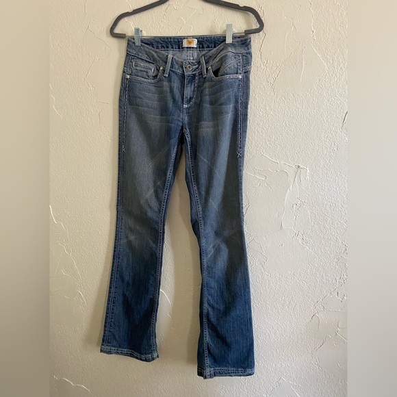 Vintage Like New Flared Distressed size 27 Antik Denim Jeans - Picture 9 of 9